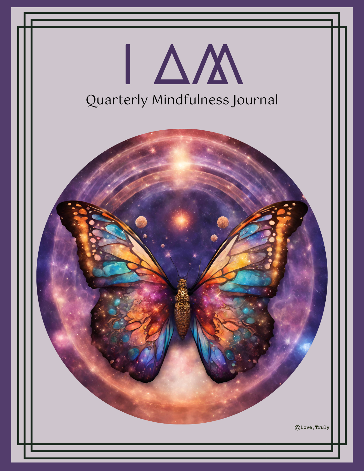 Digital Quarterly Self-Check Mindfulness Journal - Butterfly Edition