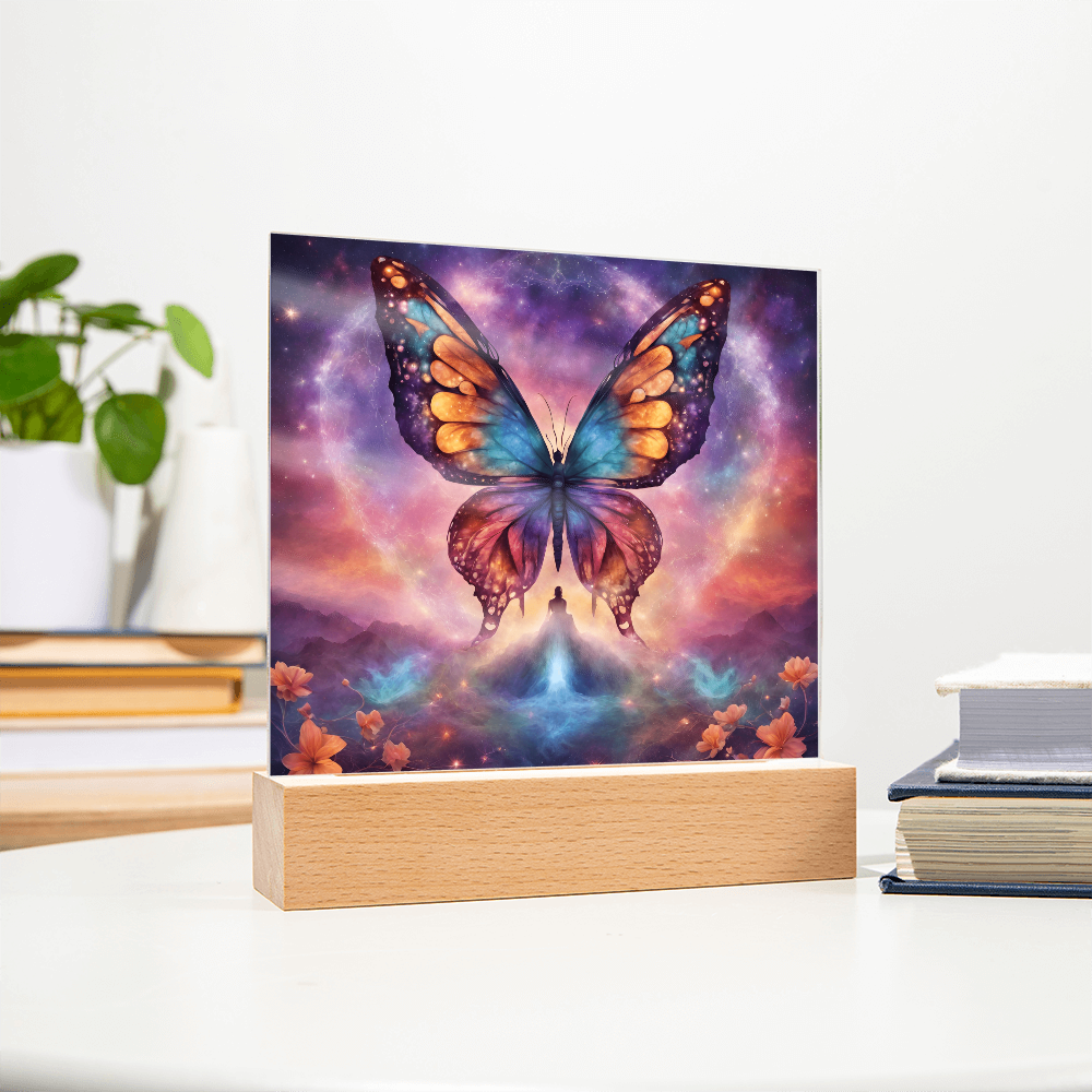 I Am Proud of Who I Am Becoming - Butterfly Collection Plaque